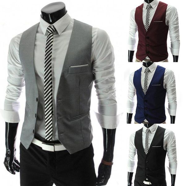 men's vests arrival 1pc elastic gray wine red comfortable jacket soft large size navy blue black dress for men slim fit mens coat, Black;white
men's vests arrival 1pc elastic gray wine red comfortable jacket soft large size navy blue black dress for men slim fit mens coat, Black;white