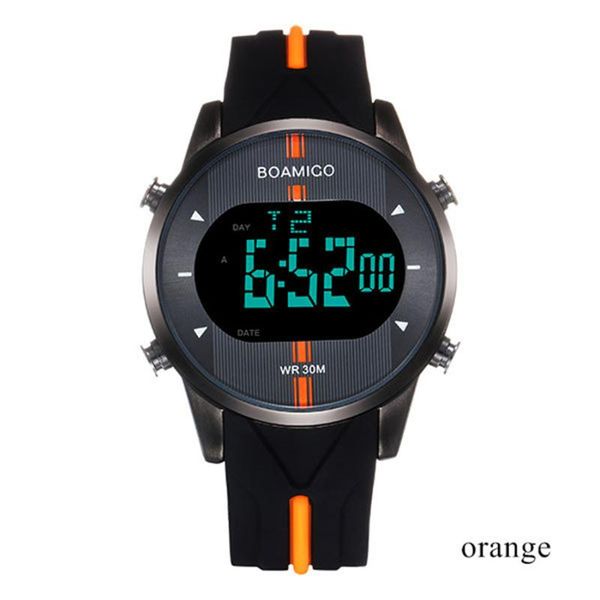 wristwatches boamigo led digital fashion sports men's watches waterproof military male clock rubber casual quartz men wrist watch 2021, Slivery;brown
wristwatches boamigo led digital fashion sports men's watches waterproof military male clock rubber casual quartz men wrist watch 2021, Slivery;brown