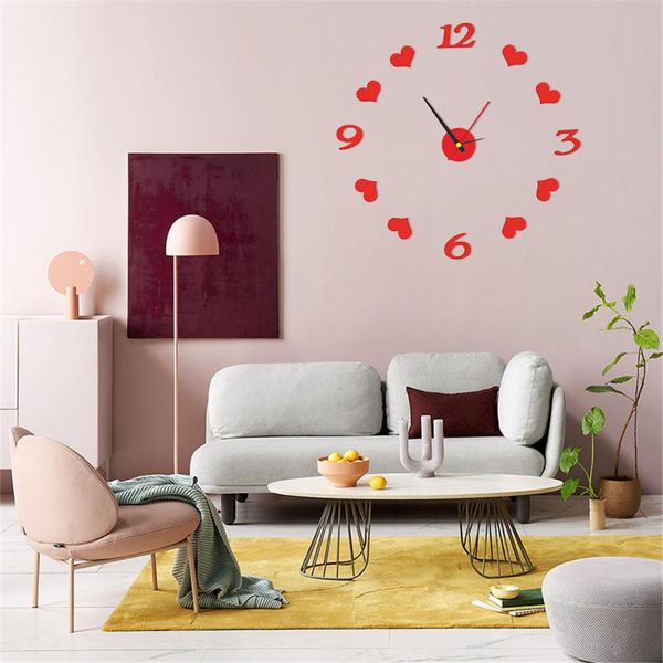 wall clocks love pattern acrylic frameless diy 3d clock home living room decoration modern digital quartz parts
wall clocks love pattern acrylic frameless diy 3d clock home living room decoration modern digital quartz parts