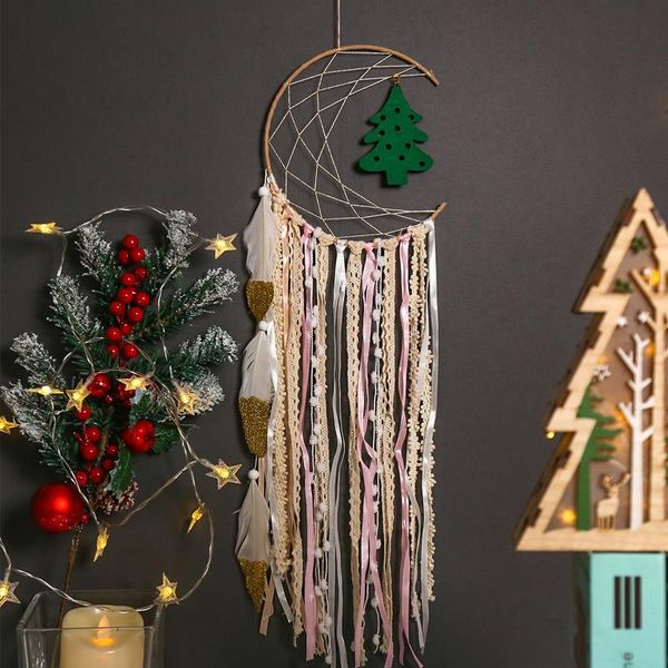 dream catcher decoration wind chime crescent christmas tree home hand-woven wall flannel decorative objects & figurines
dream catcher decoration wind chime crescent christmas tree home hand-woven wall flannel decorative objects & figurines