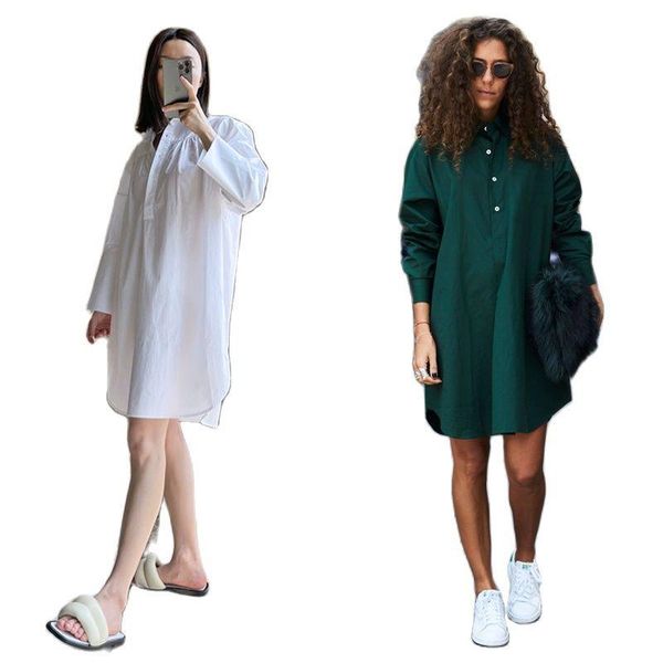 casual dresses getspring women dress temperament solid cotton single breasted simple loose short shirt autumn 2021 arrival, Black;gray
casual dresses getspring women dress temperament solid cotton single breasted simple loose short shirt autumn 2021 arrival, Black;gray