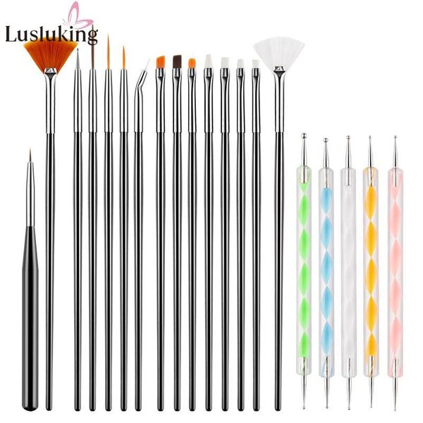 nail brushes 20pcs art drawing painting dotting liner pen brush diy design tips gel tool gradient acrylic builder carving manicure set, Yellow
nail brushes 20pcs art drawing painting dotting liner pen brush diy design tips gel tool gradient acrylic builder carving manicure set, Yellow