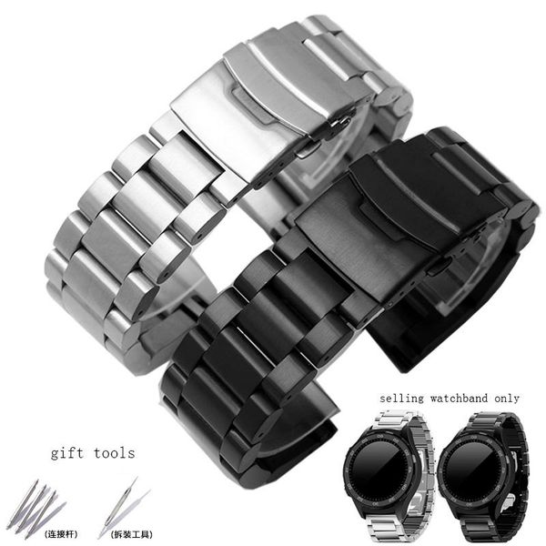 watch bands 22 24 26mm men thick pure solid stainless steel brushed strap deployment buckle bracelets, Black;brown
watch bands 22 24 26mm men thick pure solid stainless steel brushed strap deployment buckle bracelets, Black;brown