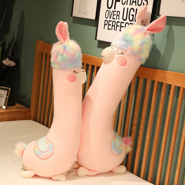 70130cm adorable saddle long alpaca sheep stuffed doll sleeping comforting plushie pink white grassland animal toy kids gift
70130cm adorable saddle long alpaca sheep stuffed doll sleeping comforting plushie pink white grassland animal toy kids gift