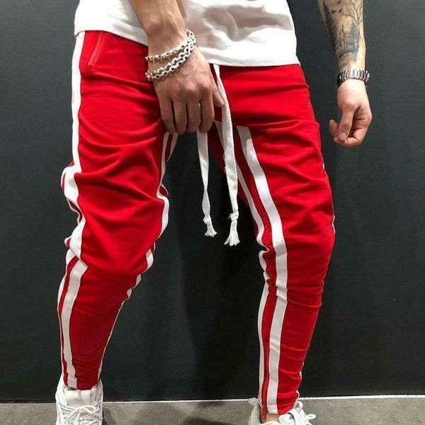 men's pants men streetwear side striped long sweatpants gym slim fitness sports harem trousers hip hop track male plus size, Black
men's pants men streetwear side striped long sweatpants gym slim fitness sports harem trousers hip hop track male plus size, Black