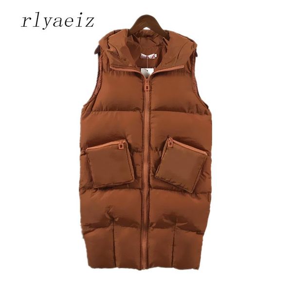 women's vests rlyaeiz autumn winter waistcoat women hooded parka brand clothing pocket sleeveless jacket padded veste femme colete coat, Black;white
women's vests rlyaeiz autumn winter waistcoat women hooded parka brand clothing pocket sleeveless jacket padded veste femme colete coat, Black;white