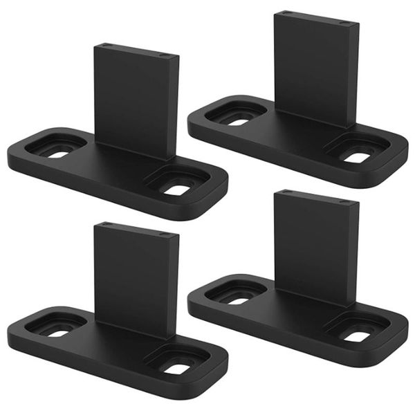 hooks & rails sliding barn door floor guides-black closet guides (4 pack) by island hardware
hooks & rails sliding barn door floor guides-black closet guides (4 pack) by island hardware
