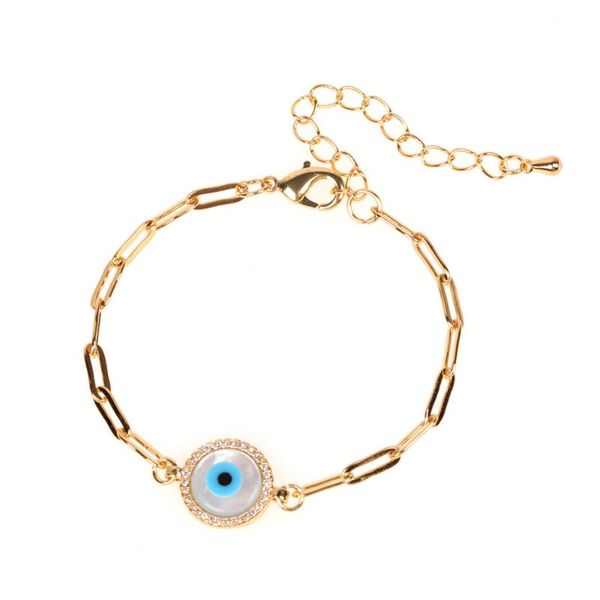 turkish blue eye gold color link chain bracelet pave white cubic zirconia hamsa bangle fashion geometry jewelry for women charm bracelets, Golden;silver
turkish blue eye gold color link chain bracelet pave white cubic zirconia hamsa bangle fashion geometry jewelry for women charm bracelets, Golden;silver