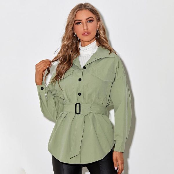women's jackets women belted long shirt coat solid color single breasted drop shoulder vintage loose wind 2021 autumn outwear, Black;brown
women's jackets women belted long shirt coat solid color single breasted drop shoulder vintage loose wind 2021 autumn outwear, Black;brown