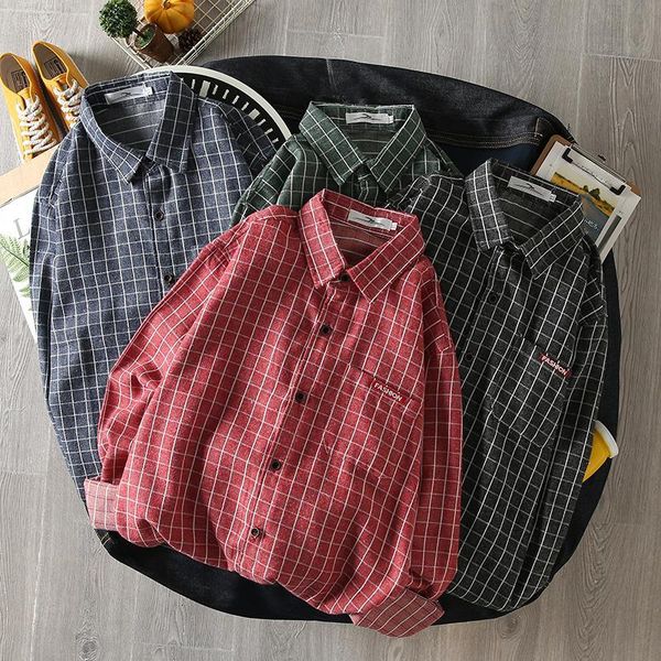 Men's Casual Shirts Korean Men Women Harajuku Blouse Streetwear Hiphop Loose Oversized Cotton Plaid Tee Top Shirt Long Sleeve Autumn Ca, White;black
Men's Casual Shirts Korean Men Women Harajuku Blouse Streetwear Hiphop Loose Oversized Cotton Plaid Tee Top Shirt Long Sleeve Autumn Ca, White;black
