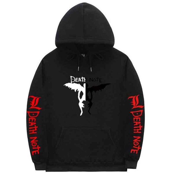 2021 autumn winter men's and women's fashion day diffuse death note cartoon printed casual hooded sweater sweatshirt, Black
2021 autumn winter men's and women's fashion day diffuse death note cartoon printed casual hooded sweater sweatshirt, Black