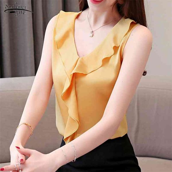 blusas sleeveless chiffon blouse women summer v-neck plus size casual shirts elegant chic womens and blouses z07 210421, White
blusas sleeveless chiffon blouse women summer v-neck plus size casual shirts elegant chic womens and blouses z07 210421, White
