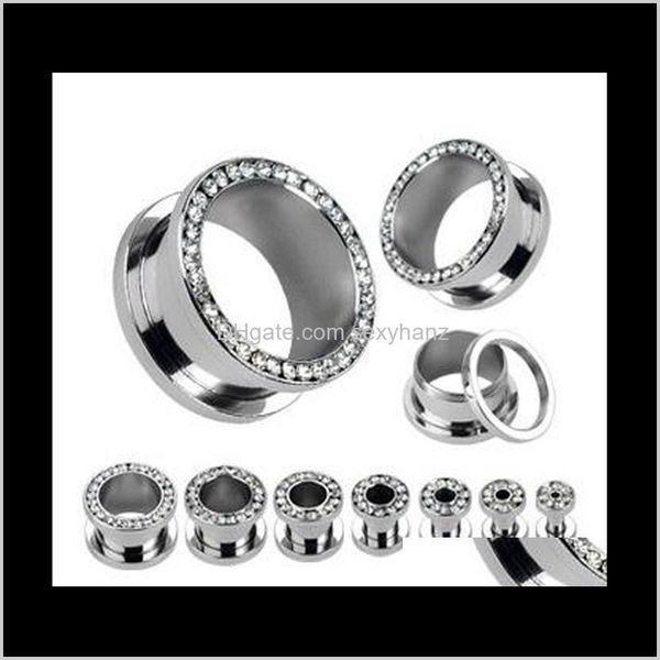 plugs & tunnels drop delivery 2021 mix 4~16mm 80pcs/lot clear crystal ear gauges flesh tunnel plug helix piercing body jewelry pirsing sv940, Silver
plugs & tunnels drop delivery 2021 mix 4~16mm 80pcs/lot clear crystal ear gauges flesh tunnel plug helix piercing body jewelry pirsing sv940, Silver