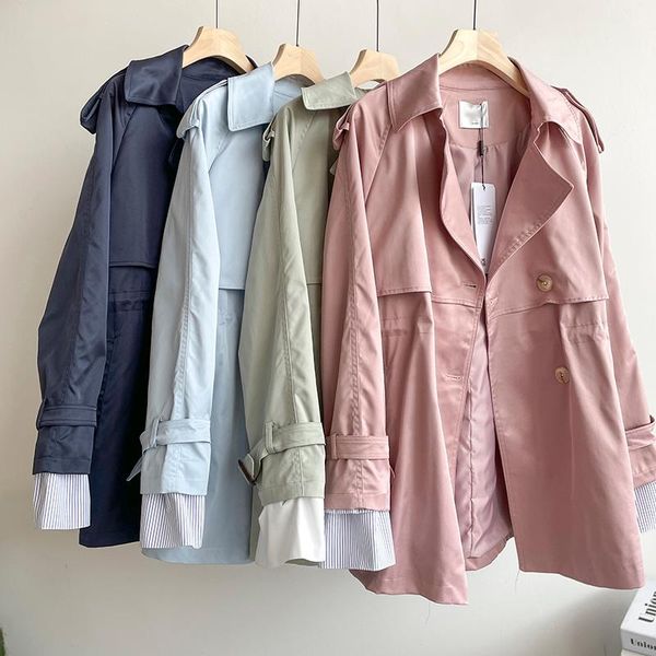 women's trench coats casual business female jacket office lady slim coat long sleeve solid tailored women outwear fy, Tan;black
women's trench coats casual business female jacket office lady slim coat long sleeve solid tailored women outwear fy, Tan;black
