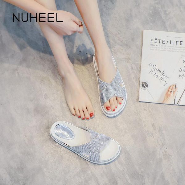 slippers nuheel women's shoes summer cross bandage sweet sponge cake wearing fairy sandals women, Black
slippers nuheel women's shoes summer cross bandage sweet sponge cake wearing fairy sandals women, Black