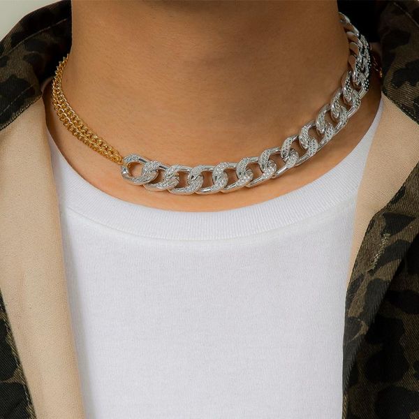 chains ingemark gothic choker neck necklace asymmetric collared punk vintage thick mixed chain for women men couple jewelry accessories, Silver
chains ingemark gothic choker neck necklace asymmetric collared punk vintage thick mixed chain for women men couple jewelry accessories, Silver