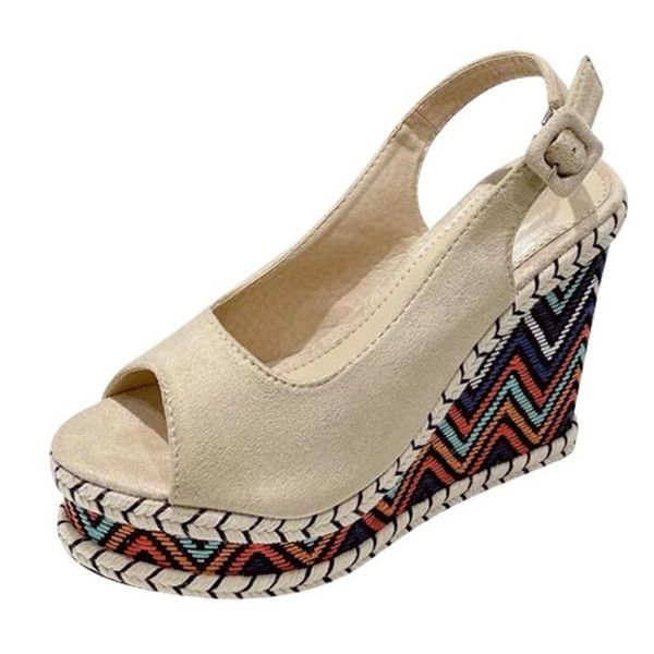 dress shoes summer women sweet casual ladies platform gladiator sandals open toe color weave wedge heel woman, Black
dress shoes summer women sweet casual ladies platform gladiator sandals open toe color weave wedge heel woman, Black