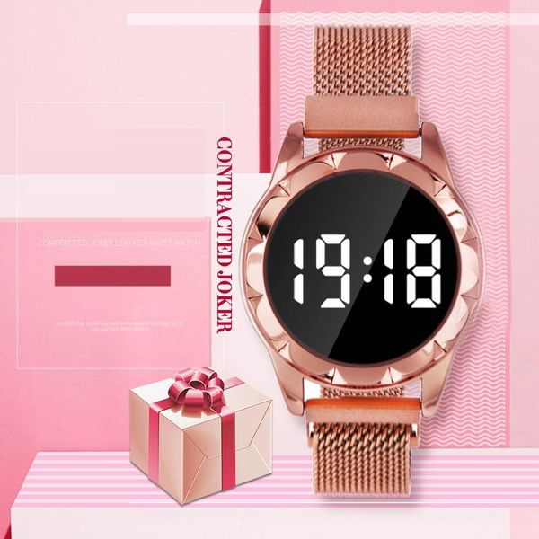 wristwatches 2 styles red white led fashion lazy mesh magnetic belt dress watches for leisure ladies women digital clock wrist watch, Slivery;brown
wristwatches 2 styles red white led fashion lazy mesh magnetic belt dress watches for leisure ladies women digital clock wrist watch, Slivery;brown