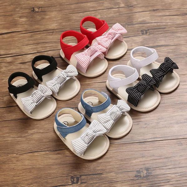 sandals baby girls bow knot infant shoes cute cotton soft rubber sloe flat princess born first walkers, Black;red
sandals baby girls bow knot infant shoes cute cotton soft rubber sloe flat princess born first walkers, Black;red