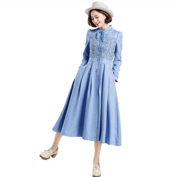 casual dresses fashion brand retro denim lace embroidery stitching dress female college style high waist single breasted wq958 dropship, Black;gray
casual dresses fashion brand retro denim lace embroidery stitching dress female college style high waist single breasted wq958 dropship, Black;gray