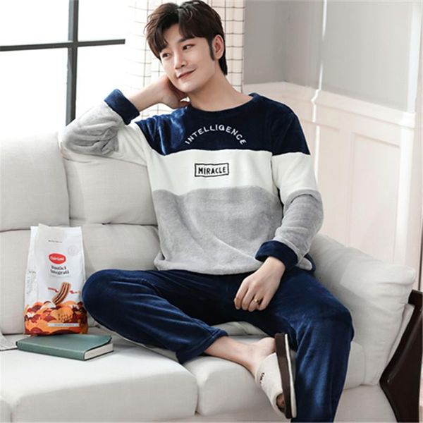Men's Sleepwear Two Piece Set Large Size Winter Long Sleeve Thick Warm Flannel Pajama Sets for Men Pyjamas Lounge Homewear Home Clothes EJ3T, Black;brown
Men's Sleepwear Two Piece Set Large Size Winter Long Sleeve Thick Warm Flannel Pajama Sets for Men Pyjamas Lounge Homewear Home Clothes EJ3T, Black;brown
