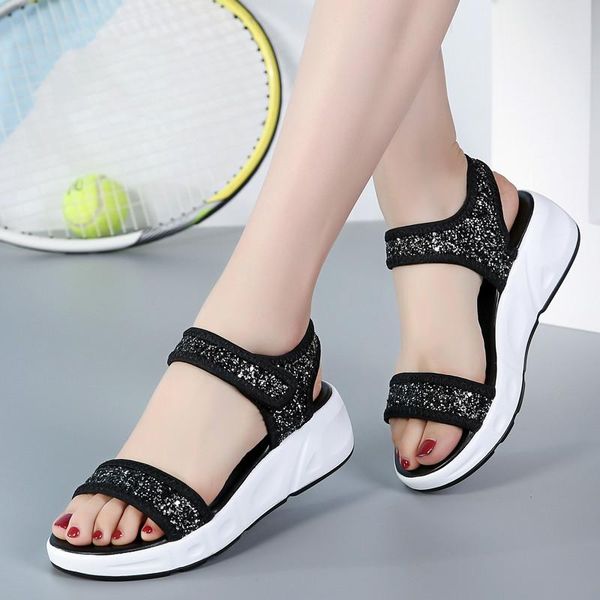 dress shoes women sandals wedges heel flat female beach gladiator ladies platform for, Black
dress shoes women sandals wedges heel flat female beach gladiator ladies platform for, Black