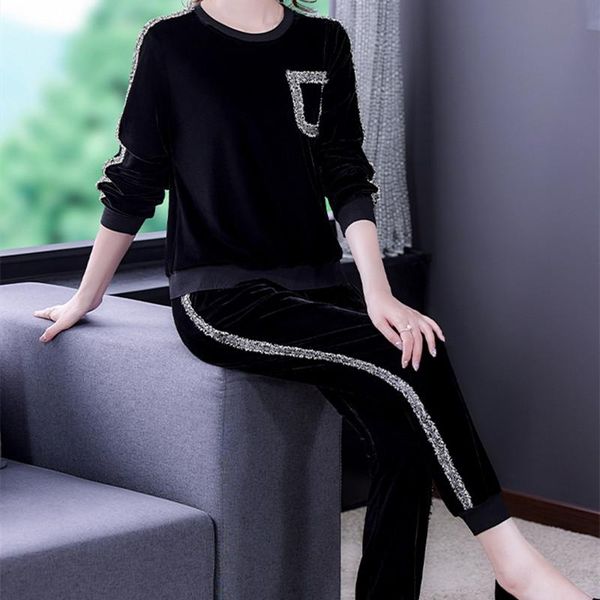 women's two piece pants vintage autumn and winter casual round neck long sleeve plus size solid color + elastic high waist two-piece s, White
women's two piece pants vintage autumn and winter casual round neck long sleeve plus size solid color + elastic high waist two-piece s, White