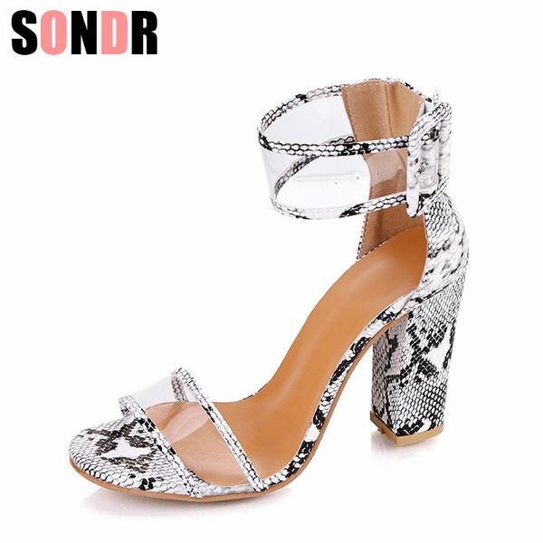 women snake sandals ankle strap perspex high heels pvc clear concise classic buckle quality shoes size34-43, Black
women snake sandals ankle strap perspex high heels pvc clear concise classic buckle quality shoes size34-43, Black