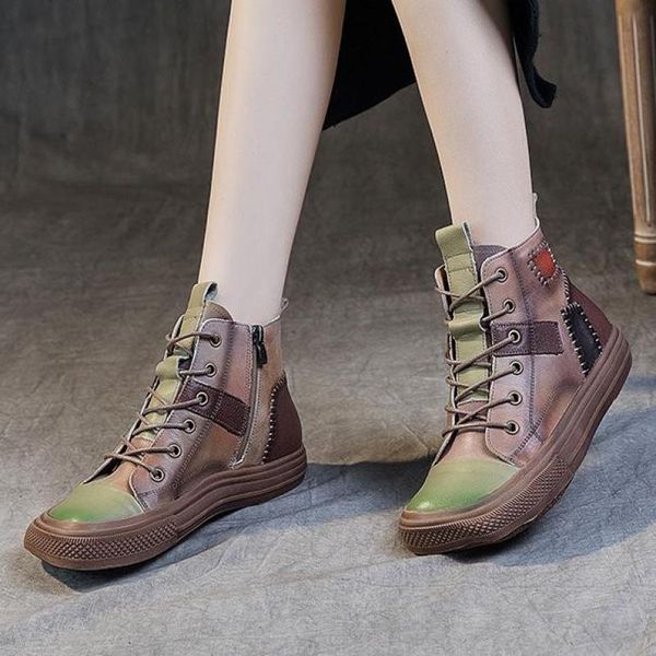 boots johnature 2021 autumn winter ankle women shoes genuine leather mixed colors flat with handmade zip platform, Black
boots johnature 2021 autumn winter ankle women shoes genuine leather mixed colors flat with handmade zip platform, Black