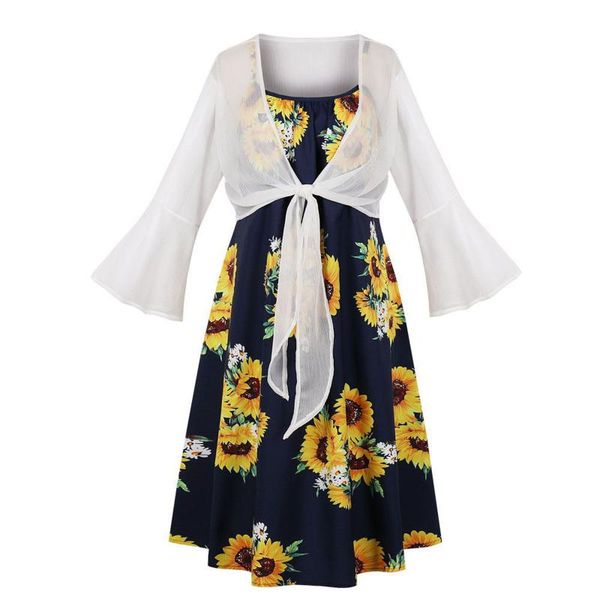 casual dresses women's dress two piece summer print vintage bowknot bandage sunflower ladies party vestido de mujer, Black;gray
casual dresses women's dress two piece summer print vintage bowknot bandage sunflower ladies party vestido de mujer, Black;gray