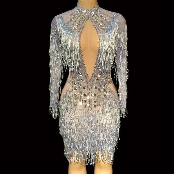 casual dresses sparkly rhinestone crystal dress women birthday celebrate costume female singer bling tassel party performance outfits, Black;gray
casual dresses sparkly rhinestone crystal dress women birthday celebrate costume female singer bling tassel party performance outfits, Black;gray