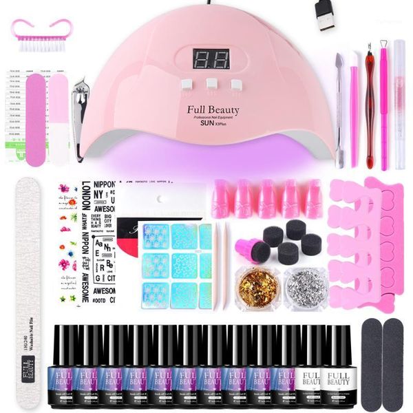 nail set for manicure kit with 30w uv led lamp acrylic nails soak off gel polish diy decoration sliders tools gl15741
nail set for manicure kit with 30w uv led lamp acrylic nails soak off gel polish diy decoration sliders tools gl15741