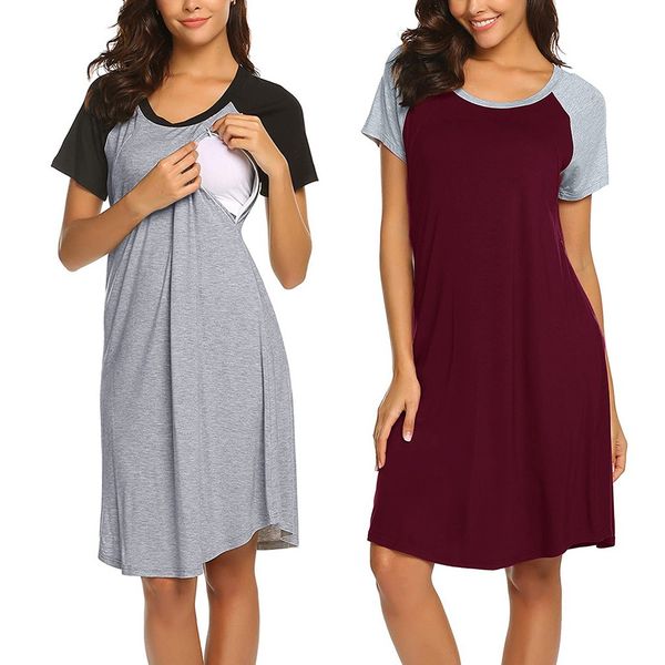 maternity dresses women maternity dress nursing baby nightgown breastfeeding nightshirt sleepwear soft solid pregnancy dress, White
maternity dresses women maternity dress nursing baby nightgown breastfeeding nightshirt sleepwear soft solid pregnancy dress, White