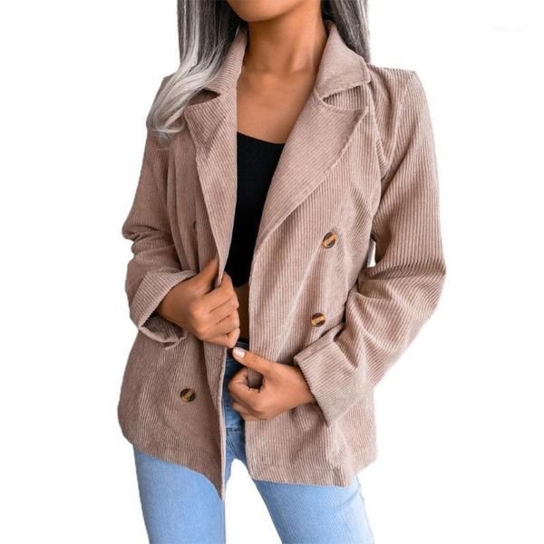 women's suits & blazers women slim blazer fake pockets double breasted solid color autumn winter ladies corduroy jacket coat overcoat, White;black
women's suits & blazers women slim blazer fake pockets double breasted solid color autumn winter ladies corduroy jacket coat overcoat, White;black