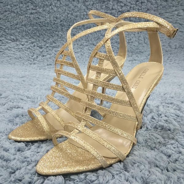 women stiletto thin iron high heel sandal ankle strap buckles open toe gold glitter party bridals ball lady shoes 3845c-4 sandals, Black
women stiletto thin iron high heel sandal ankle strap buckles open toe gold glitter party bridals ball lady shoes 3845c-4 sandals, Black