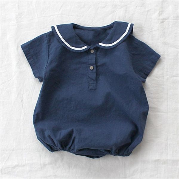 summer navy collar romper toddler clothes children baby boy girl for 3-18m 210528, Blue
summer navy collar romper toddler clothes children baby boy girl for 3-18m 210528, Blue