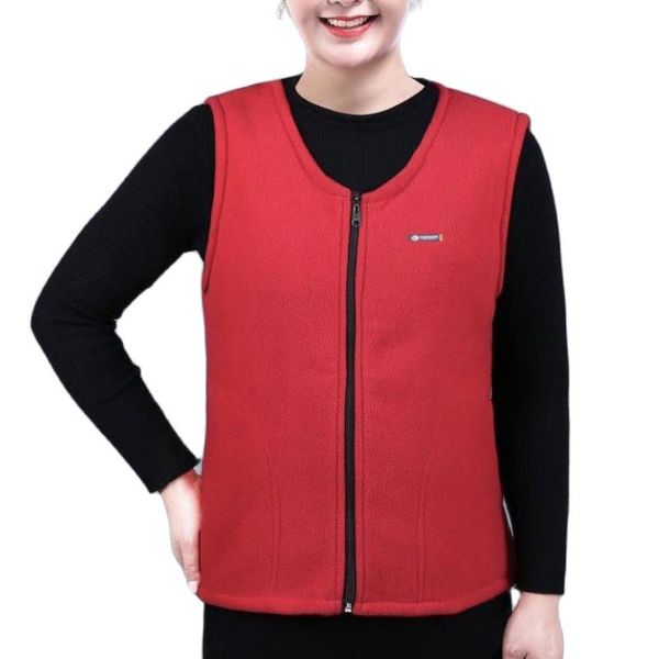 women's vests fleece waistcoat sleeveless zipper jacket middle-aged women autumn soft clothing fashion solid color coat plus size xl-4x, Black;white
women's vests fleece waistcoat sleeveless zipper jacket middle-aged women autumn soft clothing fashion solid color coat plus size xl-4x, Black;white