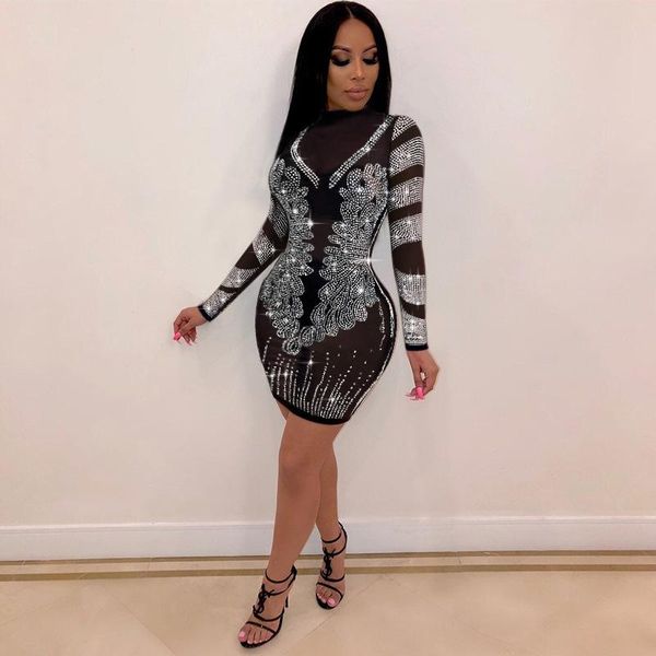felyn 2021 arrival dress solid diamond transparent o-neck long sleeve club mini vestidos casual dresses, Black;gray
felyn 2021 arrival dress solid diamond transparent o-neck long sleeve club mini vestidos casual dresses, Black;gray