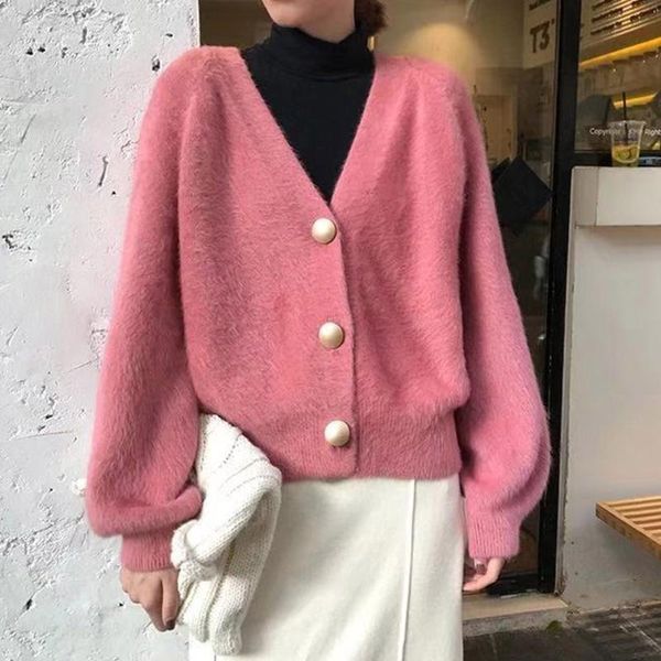 women's knits & tees women autumn long sleeve sweater cardigan v neck button down cropped jacket sweet solid candy color loose knitted, White
women's knits & tees women autumn long sleeve sweater cardigan v neck button down cropped jacket sweet solid candy color loose knitted, White