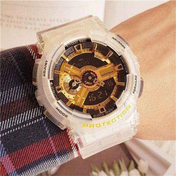 wristwatches men ga-110 watch led digital multifunction sports waterproof silicone strap casual quartz transparent wristwatch, Slivery;brown
wristwatches men ga-110 watch led digital multifunction sports waterproof silicone strap casual quartz transparent wristwatch, Slivery;brown