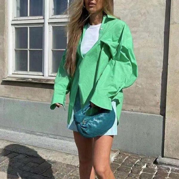 women's blouses & shirts women 2021 summer fashion with pockets loose version vintage long sleeve button-up female chic, White
women's blouses & shirts women 2021 summer fashion with pockets loose version vintage long sleeve button-up female chic, White