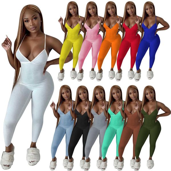 designers summer romper women clothes 2021 rib suspender open back jumpsuit jumpsuits rompers v-neck, Black;white
designers summer romper women clothes 2021 rib suspender open back jumpsuit jumpsuits rompers v-neck, Black;white