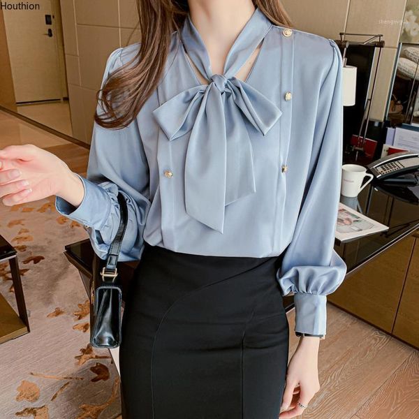 women's blouses & shirts houthion blouse silk bow satin fashion long-sleeved summer korean casual v-neck shirt, White
women's blouses & shirts houthion blouse silk bow satin fashion long-sleeved summer korean casual v-neck shirt, White