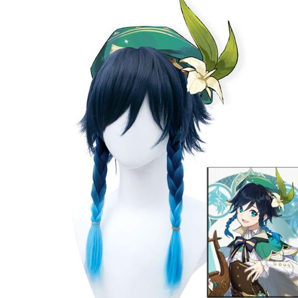 synthetic wigs aosiwig genshin impact game role cosplay anime gradient blue long wig braided natural fake hair, Black
synthetic wigs aosiwig genshin impact game role cosplay anime gradient blue long wig braided natural fake hair, Black