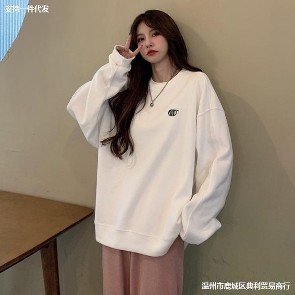 hoodies fashion thin loose women's ins embroidery lazy white korean sweater wearing tb style letters, Black
hoodies fashion thin loose women's ins embroidery lazy white korean sweater wearing tb style letters, Black