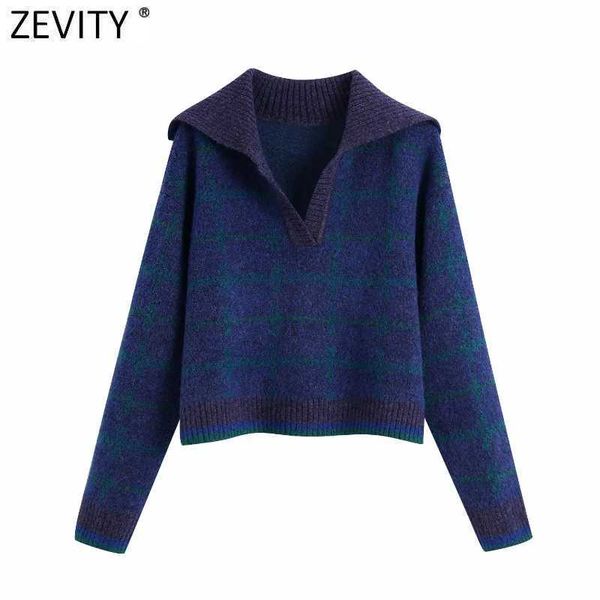 zevity women fashion turn down collar patchwork plaid casual loose knitting sweater female chic long sleeve pullovers s574 210603, White;black
zevity women fashion turn down collar patchwork plaid casual loose knitting sweater female chic long sleeve pullovers s574 210603, White;black