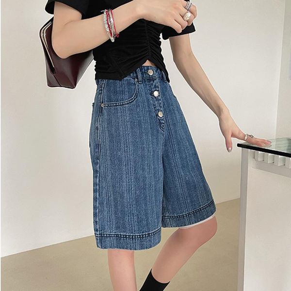 women's jeans summer plus size women shorts high waist thin stripes casual comfort simple all-match fashion pants, Blue
women's jeans summer plus size women shorts high waist thin stripes casual comfort simple all-match fashion pants, Blue
