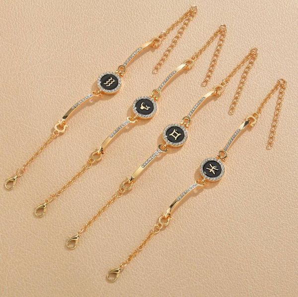 fashion birth jewelry constellations 12 zodiac signs charm bracelets for women men birthday gift cubic zircon zodiac bracelet chain, Golden;silver
fashion birth jewelry constellations 12 zodiac signs charm bracelets for women men birthday gift cubic zircon zodiac bracelet chain, Golden;silver