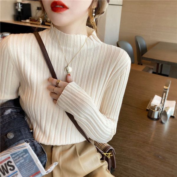 knitted sweater autumn winter clothes women high neck long sleeve slim basic woman sweaters, White;black
knitted sweater autumn winter clothes women high neck long sleeve slim basic woman sweaters, White;black
