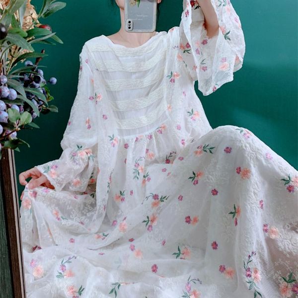 casual dresses spring fall women dress french elegant floral embroidery lace mori girls pastoral style white maxi for, Black;gray
casual dresses spring fall women dress french elegant floral embroidery lace mori girls pastoral style white maxi for, Black;gray